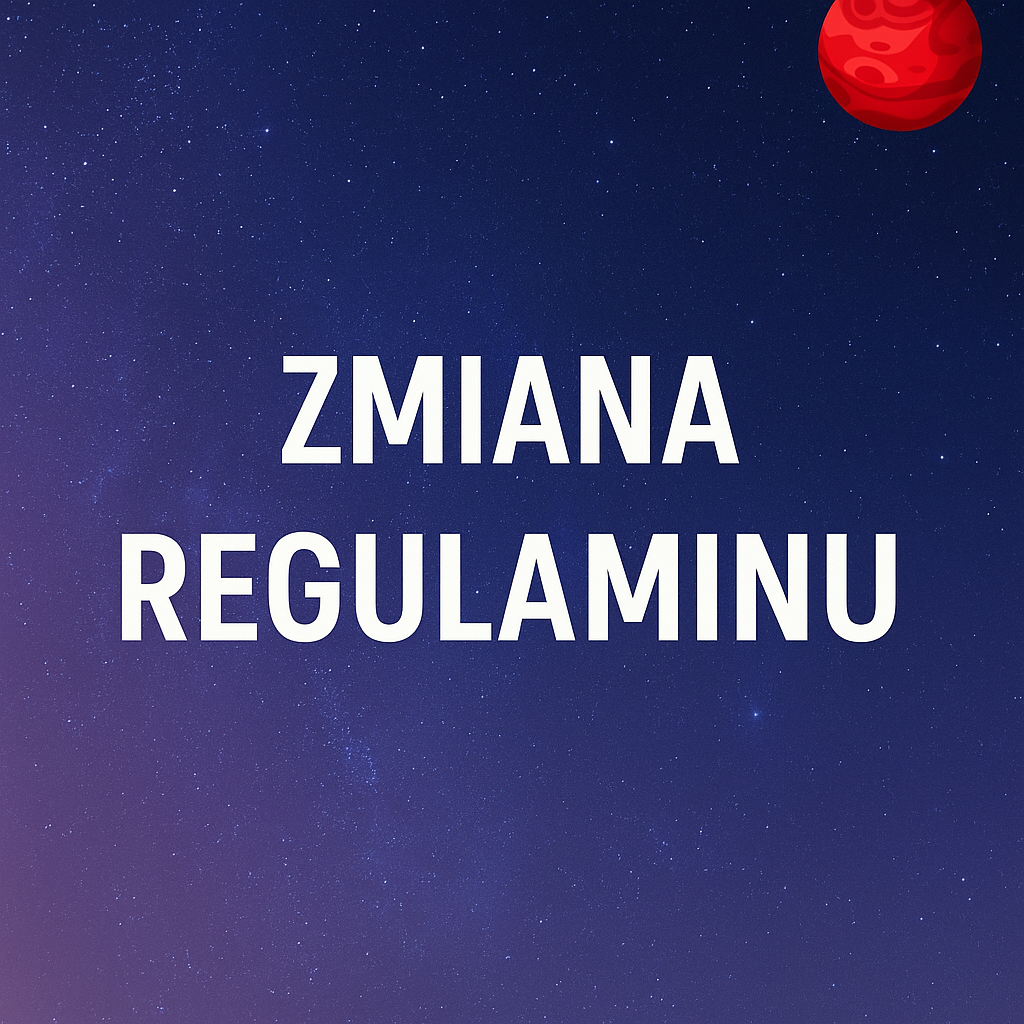 Zmiana regulaminu Uniwersytetu Dziecięcego 2025/2026